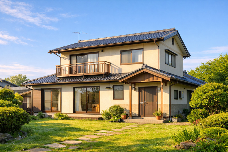 春の天気がいい日の実家